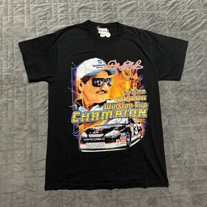 Vintage 90s Dale Earnhardt Winston Cup Champion Nascar Double-Sided Shirt